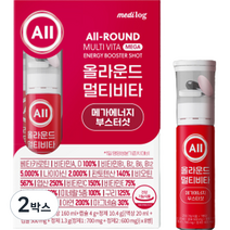 올라운드 멀티비타 메가에너지 부스터샷 마시는 이뮨 액상, 8병, 160ml, 2박스
