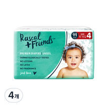 라스칼프렌즈 프리미엄 밴드형 기저귀 유아용 대형 4단계(10~15kg), 176매