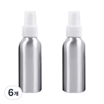 DM 뷰티 스프레이 알루미늄 공병 100ml, 화이트, 6개