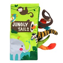 [정글꼬리책] 오감발달 바스락 꼬리 영어 헝겊책 : JUNGLY TAILS 정글, 그린키즈