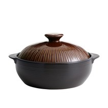 리한 라인팟 무균열 뚝배기 내열냄비 브라운, 1호(22cm), 1개