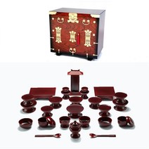 남원 문화재 오리목 간편 실속제기 30p + 남원 앞닫이 제기 보관함, 1세트, 보관함 + 제기 30P