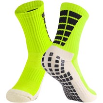 프렌치코다 미끄럼방지 축구 디스펜싱 양말, 형광녹색