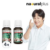 내츄럴플러스 비타민D 드롭 1000IU, 4개, 15ml