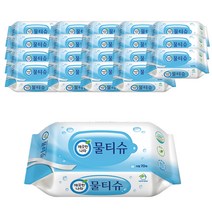 깨끗한나라 페퍼민트 물티슈 리필형, 10팩, 20개