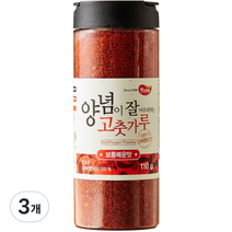 햇님마을 양념이 잘 어우러지는 국산 고춧가루 보통매운맛, 110g, 3개