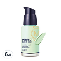 엠씨씨코스메틱 퍼펙트 피니쉬 메이크업 베이스 30ml, 1호 그린, 6개
