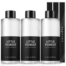 코코도르 디퓨저 리필액 3개 + 리드스틱 15개입, 리틀포레스트, 200ml