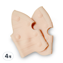 매직 무릎 엘라스토머 실리콘 보호대, 4개