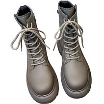 여성용 튜브 심플 가죽 워커 GH35_RD_1061