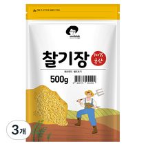 엉클탁 국산 찰기장, 500g, 3개