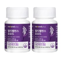내츄럴플러스 멀티밸런스 요오드, 60정, 2개