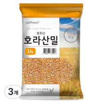 대구농산 호라산밀, 1kg, 3개