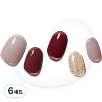 데싱디바 글레이즈 젤네일 세트, 스파클링 와인, 6세트