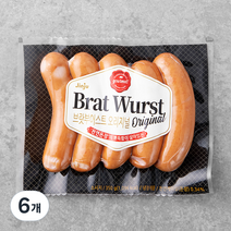 진주햄 브랏부어스트 오리지널 소시지, 350g, 6개
