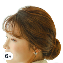 가발매니아 올림머리 당고머리 가발 미니, 투톤브라운, 6개