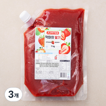 쥬피터 악마의 딸기잼, 1kg, 3개