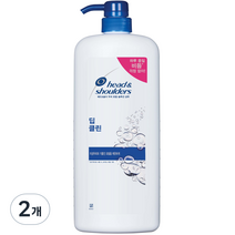 헤드앤숄더 딥클린 샴푸, 1200ml, 2개