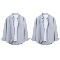 빌락트 남성용 프리미엄 옥스포드 긴팔 셔츠 2p