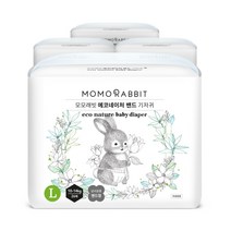 모모래빗 에코네이처 밴드형 기저귀 아동용 L (10~14kg), 104매