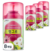 리빙굿 향그루 자동분사기, 280ml, 8개, 꽃향