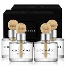코코도르 우드볼 차량용디퓨저 50ml 4개입, 블랙체리, 1세트