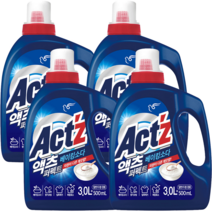 액츠 퍼펙트 베이킹소다 액상세제 본품, 3.5L, 4개