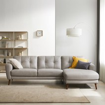 까사미아 onion 로투스 카우치 소파 좌형 방문설치, 라이트그레이