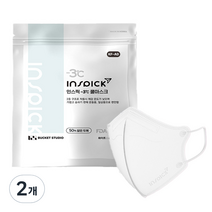 INSPICK 인스픽 -3°C 쿨마스크 KF-AD 대형 얇은 마스크, 25개입, 2개, 화이트
