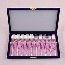 고집몰 오부자 민자 티스푼&티포크 방짜유기 세트, 1세트, 티스푼 5벌 + 티포크 5벌 + 케이스 + 한지포장 랜덤 + 쇼핑백