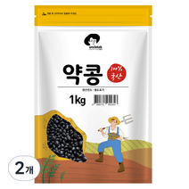 엉클탁 국산 약콩 쥐눈이콩, 2개, 1kg