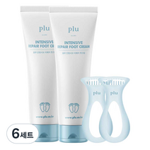 플루 발 각질 면도기 + 인텐시브 리페어 풋 크림 100g 세트, 6세트