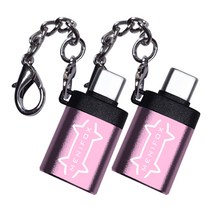 메니폭스 메탈고속 변환젠더 C타입 to USB 3.0, 로즈, 2개