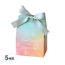 도나앤데코 sweet candy 그라데이션 상자 S 10p + 그레이리본 10p, 혼합 색상, 5세트