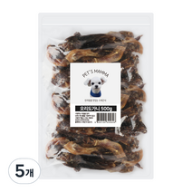 펫츠맘마 강아지 수제간식 500g, 오리 도가니, 5개