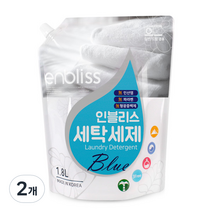 인블리스 블루 세탁세제 꽃향 리필, 1.8L, 2개