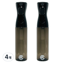 에어라파 스프레이용기 300ml, 블랙 그레이, 4개