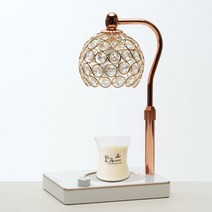 캔들백화점 블링블링 비주 캔들워머 로즈골드 + 화이트 + 소이 캔들 150g 세트, 잉글리쉬페어프리지아