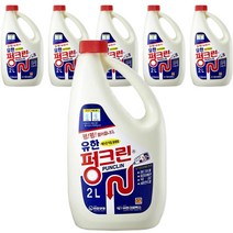 유한락스 펑크린 배수구세정제, 2L, 6개