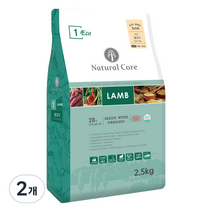 네츄럴코어 전연령 에코1 유기농 70% 중간입자 강아지사료, 2.5kg, 2개