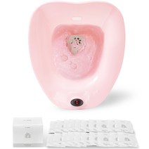 비타그램 코드제로 무선 좌욕기 + 약쑥팩 30p, WGT-0623, 핑크