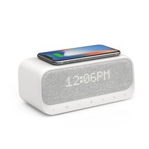 앤커 사운드코어 LED 올인원 무선충전 블루투스 알람 스피커, A3300, 화이트
