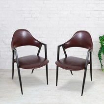 오에이데스크 벨라 체어 2p, 브라운, 2개