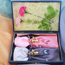 현진 꽃사슴 골드티타늄 수저 감사세트 2인용, 1세트