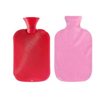 파쉬 양면빗살 핫팩 물주머니 2L 랜덤 발송 + 면스판커버 핑크, 1세트
