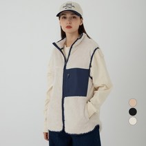 ELLE PARIS 소프트터치 플리스 집업 베스트