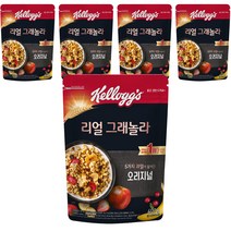 켈로그 리얼 그래놀라 오리지널 시리얼, 5개, 400g