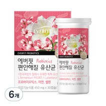내츄럴플러스 에버핏 편안해질 질유래 유산균 50억보장 신바이오틱스 식물성캡슐, 30캡슐, 6개