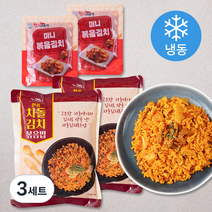 한끼의품격 차돌김치 볶음밥 300g x 2팩 + 미니볶음 김치 80g x 2팩 (냉동), 3세트