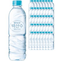 백산수 농심 무라벨, 500ml, 120개
